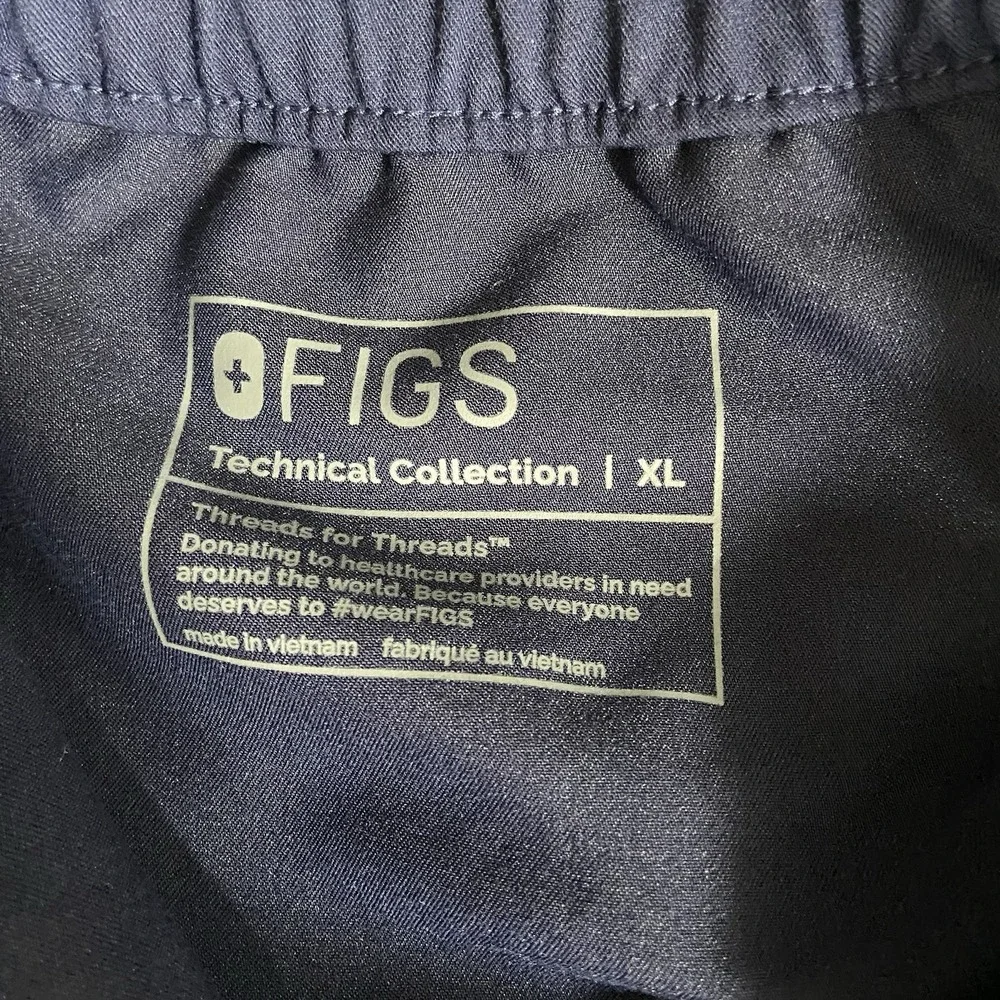 FIGS Scrub Pants men's XL 36x30 Pisco Basic Bottoms Blue Medical Drawstring